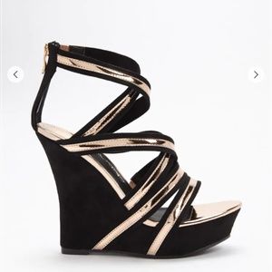 NEW Strappy Platform Wedges (unworn)